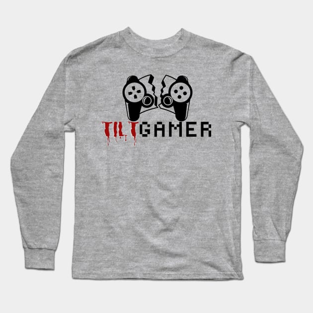 tilt gamer - gaming Long Sleeve T-Shirt by holy mouse